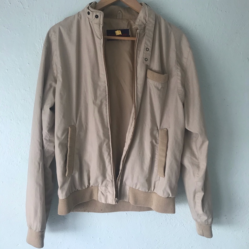 MEMBERS ONLY Jacket, VINTAGE  Windbreaker, Beige